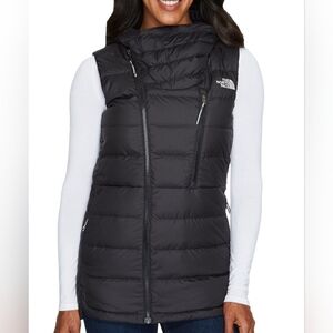 Northface Black Quilted Hooded Vest
